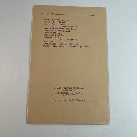 Catch a Falling Star Angel Ornament Pattern Metal Wings Farmyard Creations - Picture 5 of 9